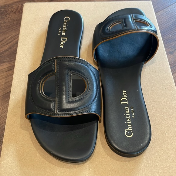$775 Christian Dior D-Club Sandals 37.5 - Picture 4 of 7
